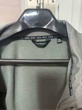 KUIU Men's Lightweight Shirt Jacket in Olive Green and Gray - XXL
